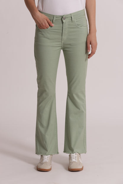 PANTALONE CROPPED FLARE IN BENGALINA