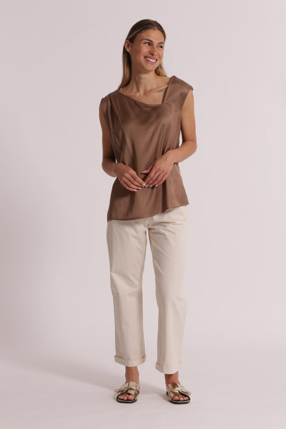 PANTALONE WIDE LEG IN BENGALINA
