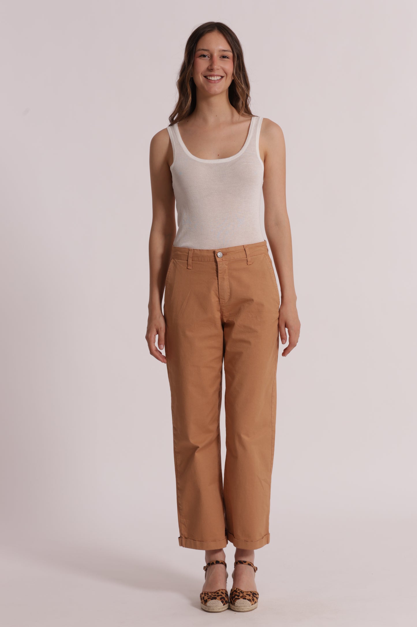 PANTALONE WIDE LEG IN BENGALINA