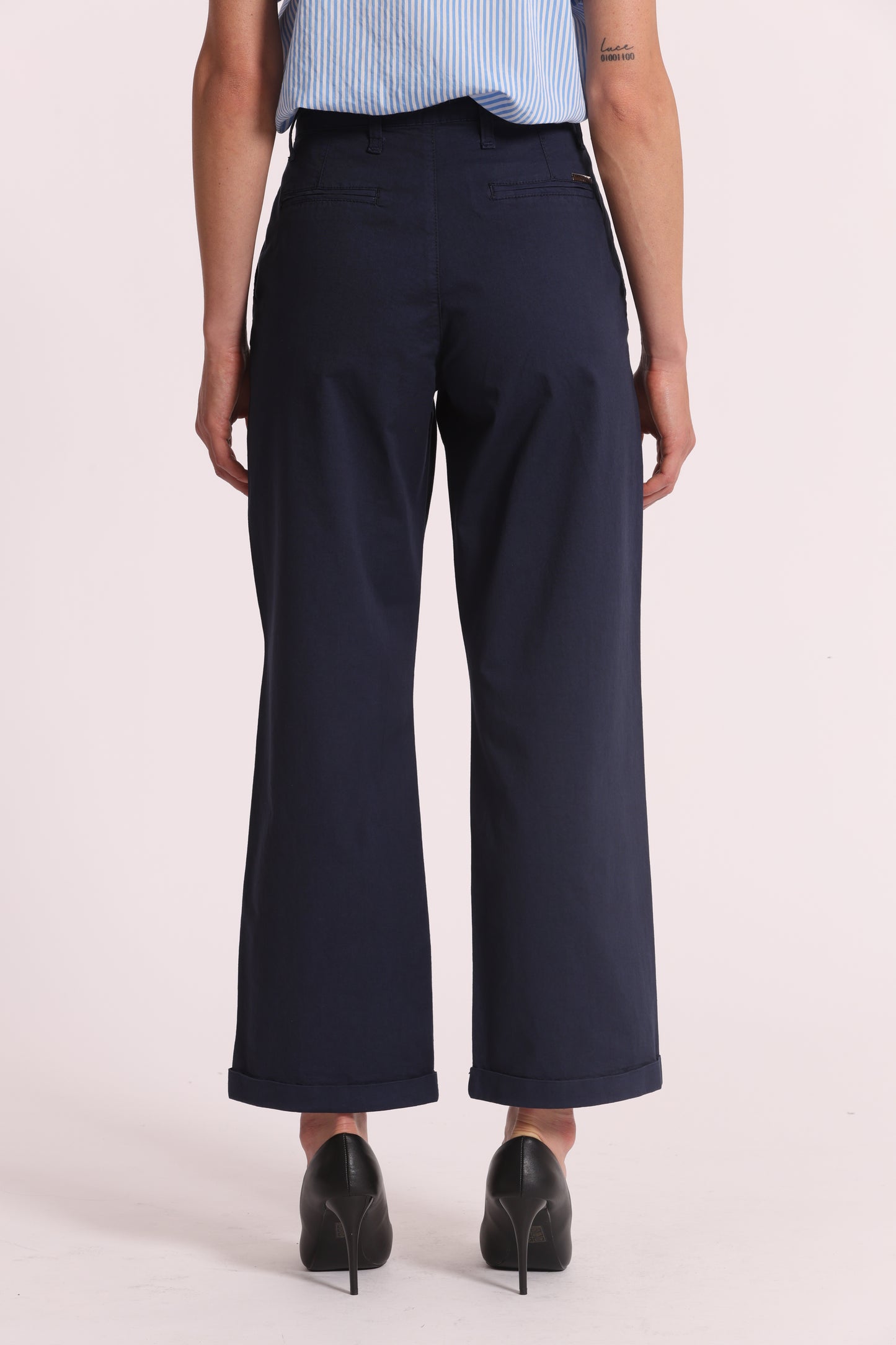 PANTALONE WIDE LEG IN BENGALINA