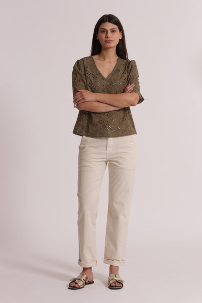 PANTALONE CHINOS IN BENGALINA