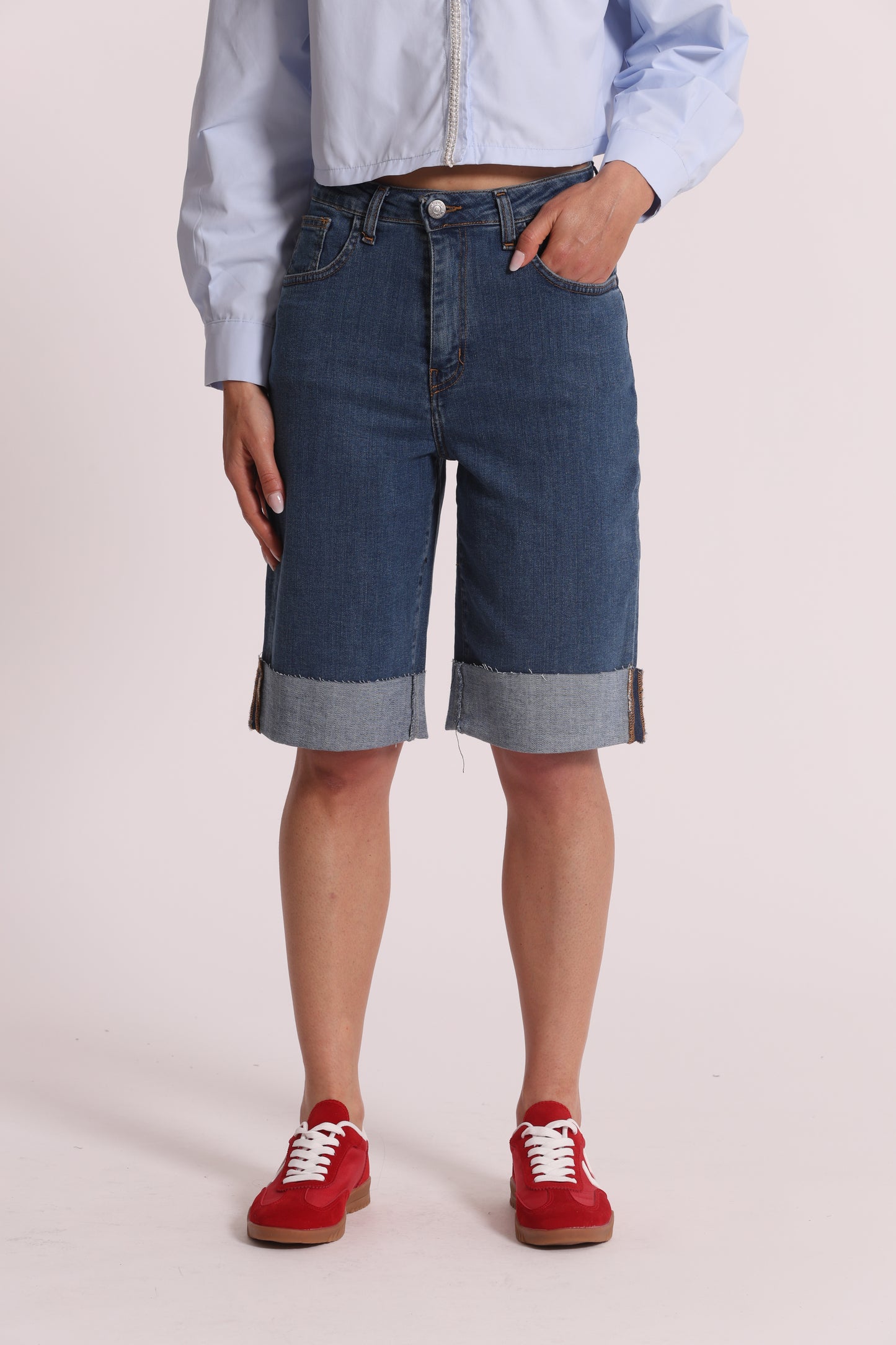 JEANS BERMUDA IN BULL