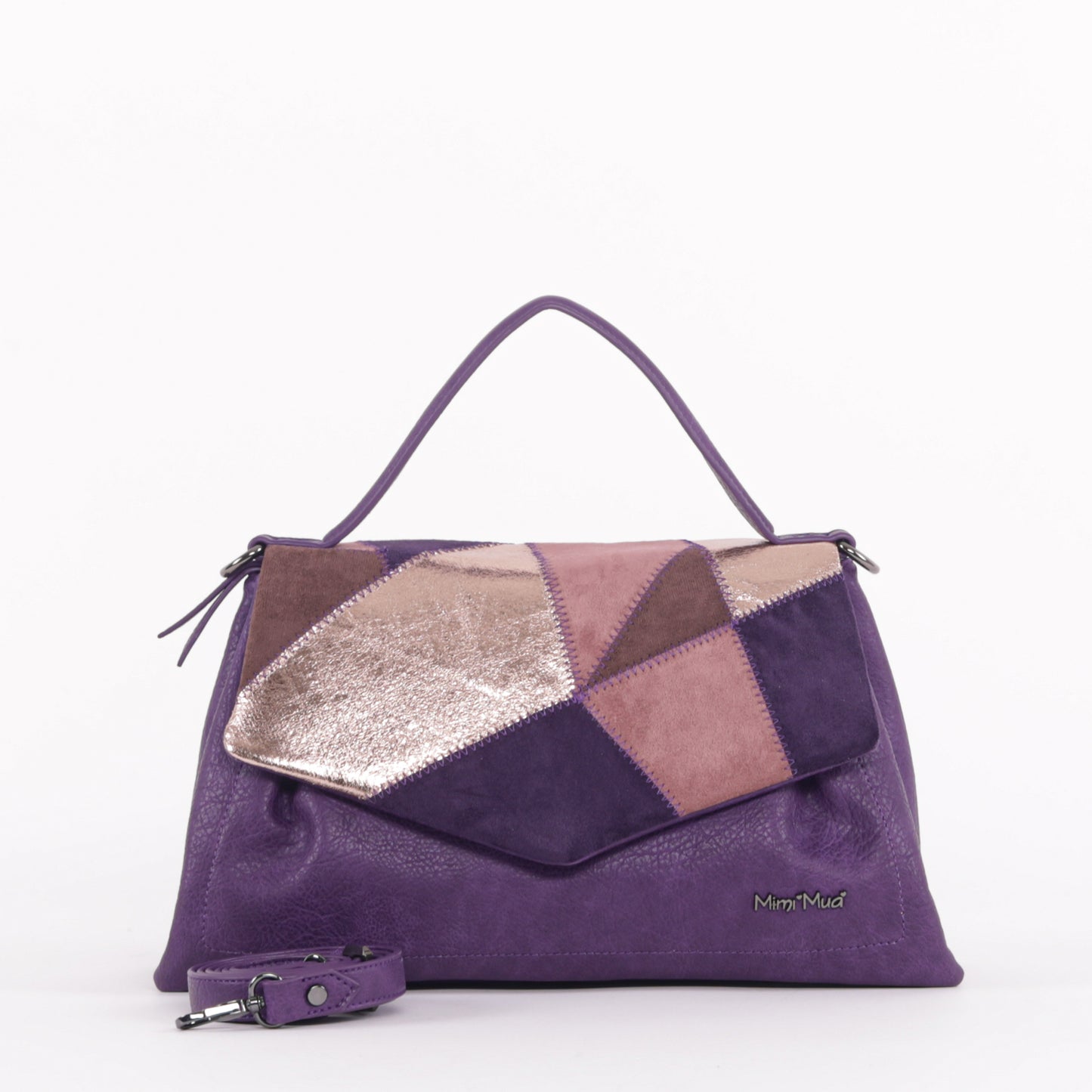 BORSA A MANO CON PATCHWORK