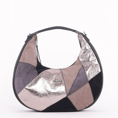 BORSA HOBO CON PATCHWORK