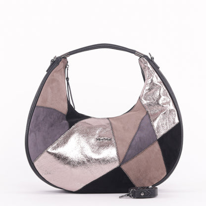 BORSA HOBO CON PATCHWORK