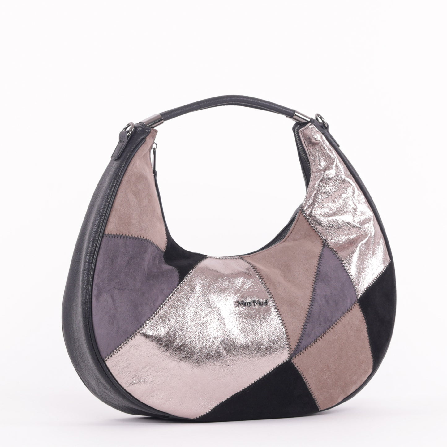 BORSA HOBO CON PATCHWORK