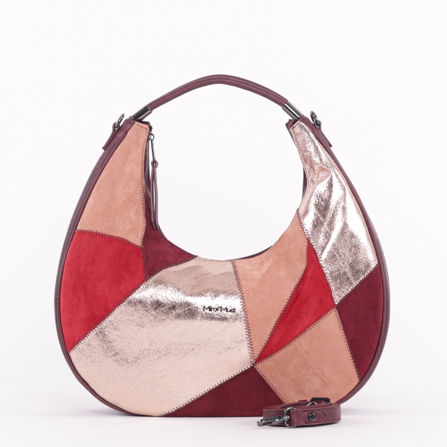 BORSA HOBO CON PATCHWORK