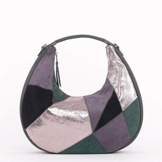 BORSA HOBO CON PATCHWORK