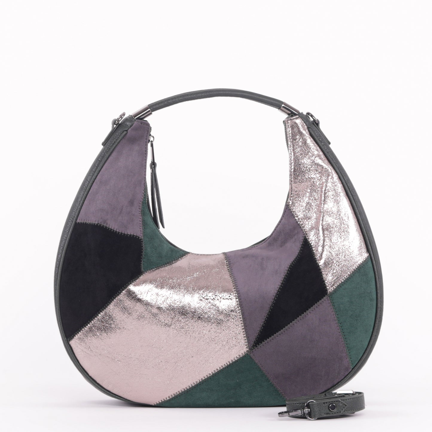 BORSA HOBO CON PATCHWORK