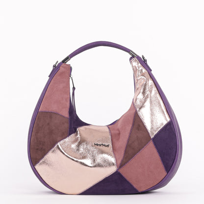 BORSA HOBO CON PATCHWORK