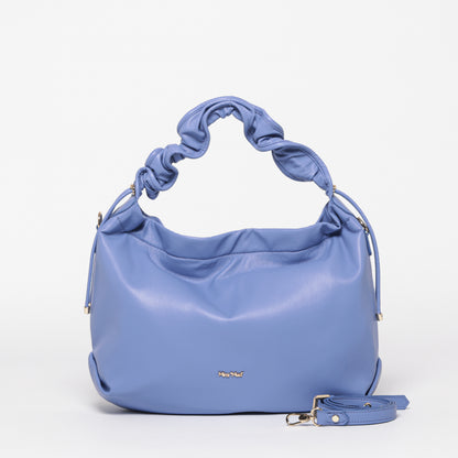 BORSA HOBO SPALLA CON ARRICCIO SU MANICO