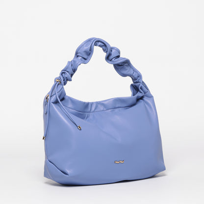 BORSA HOBO SPALLA CON ARRICCIO SU MANICO