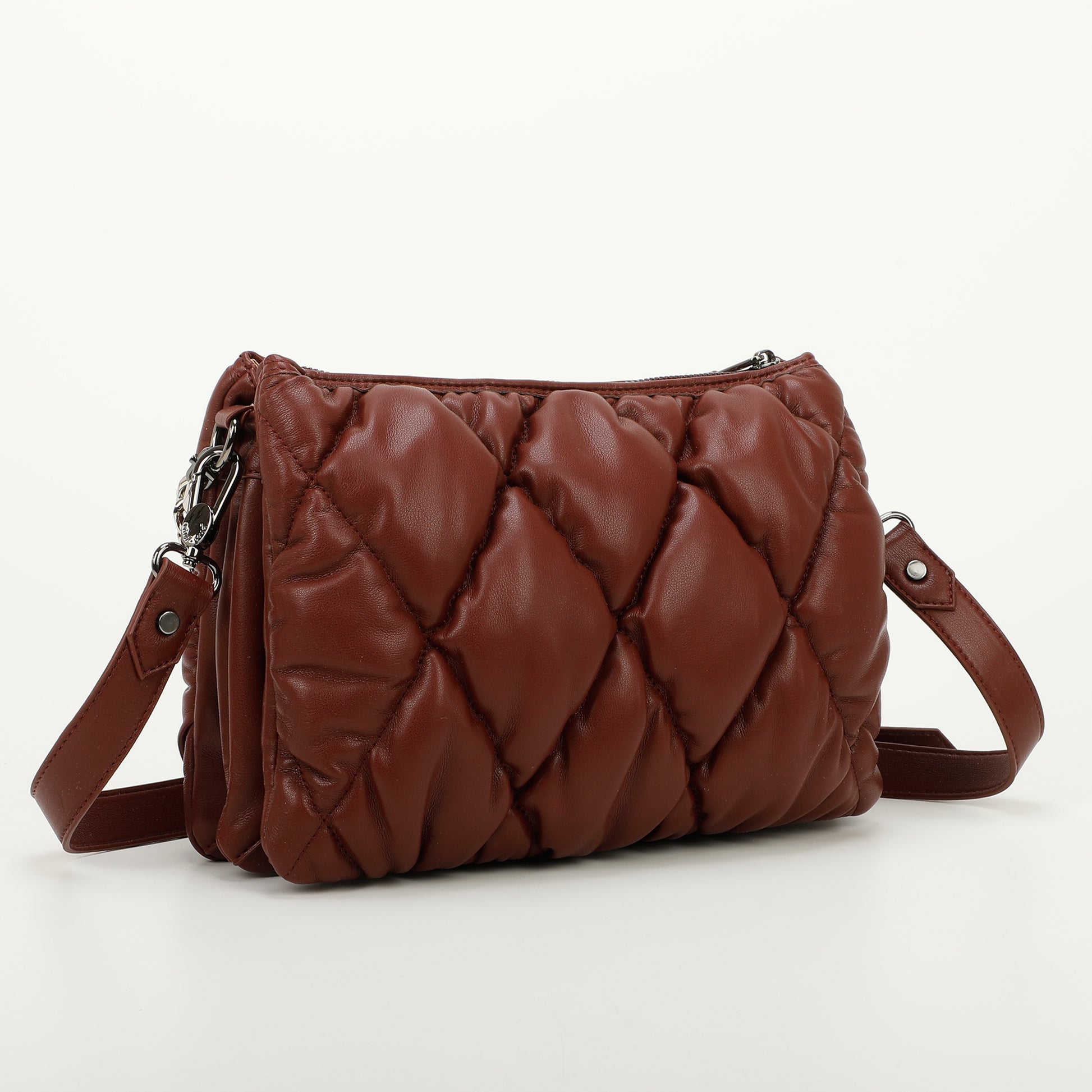 BORSA A TRACOLLA MORBIDA TRAPUNTATA – Mimimua - Main Image