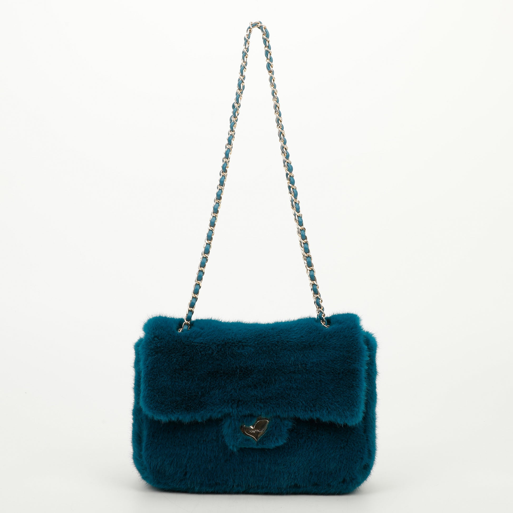 BORSA A TRACOLLA MEDIA EFFETTO PELLICCIA – Mimimua