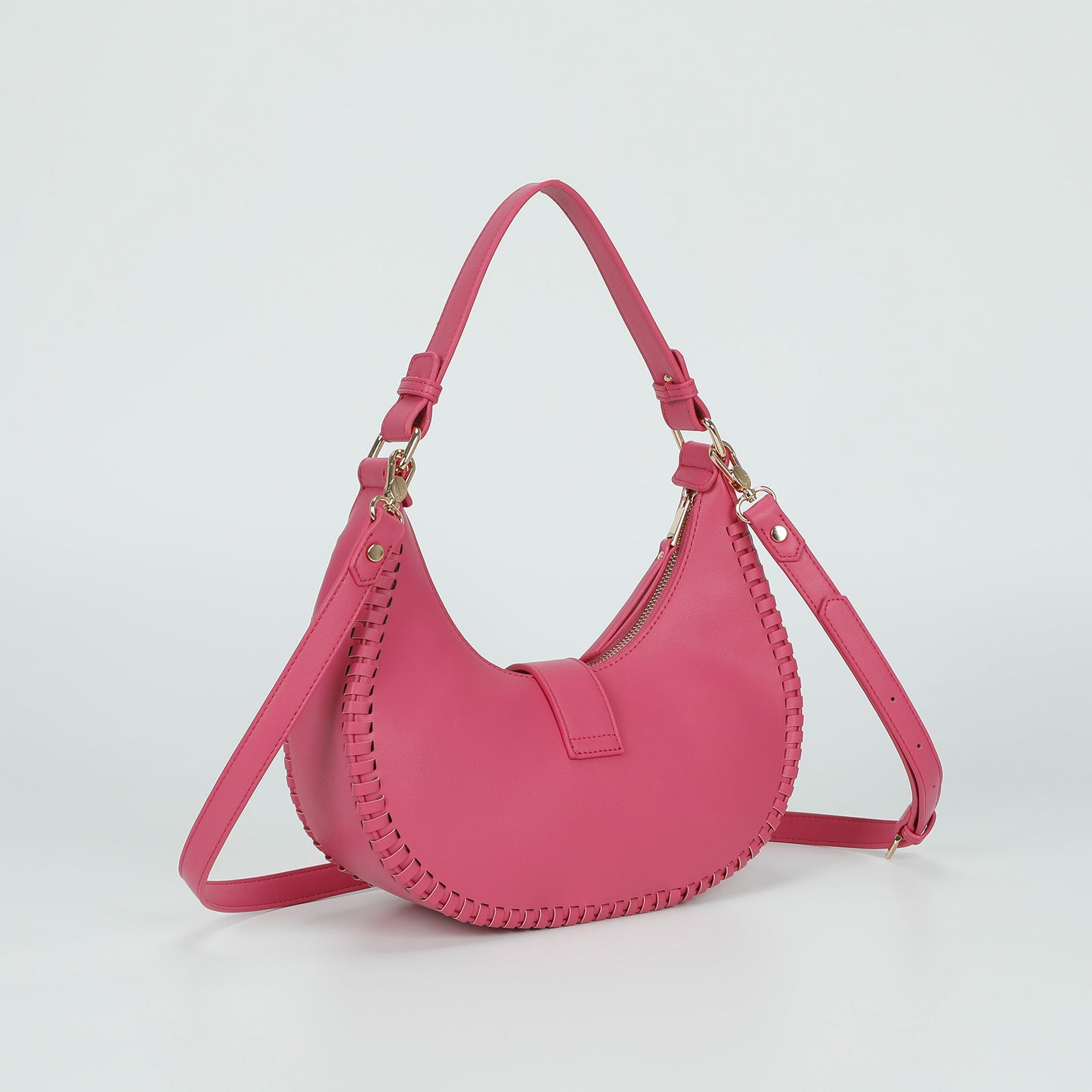 BORSA HOBO CON BORDI INTRECCIATI