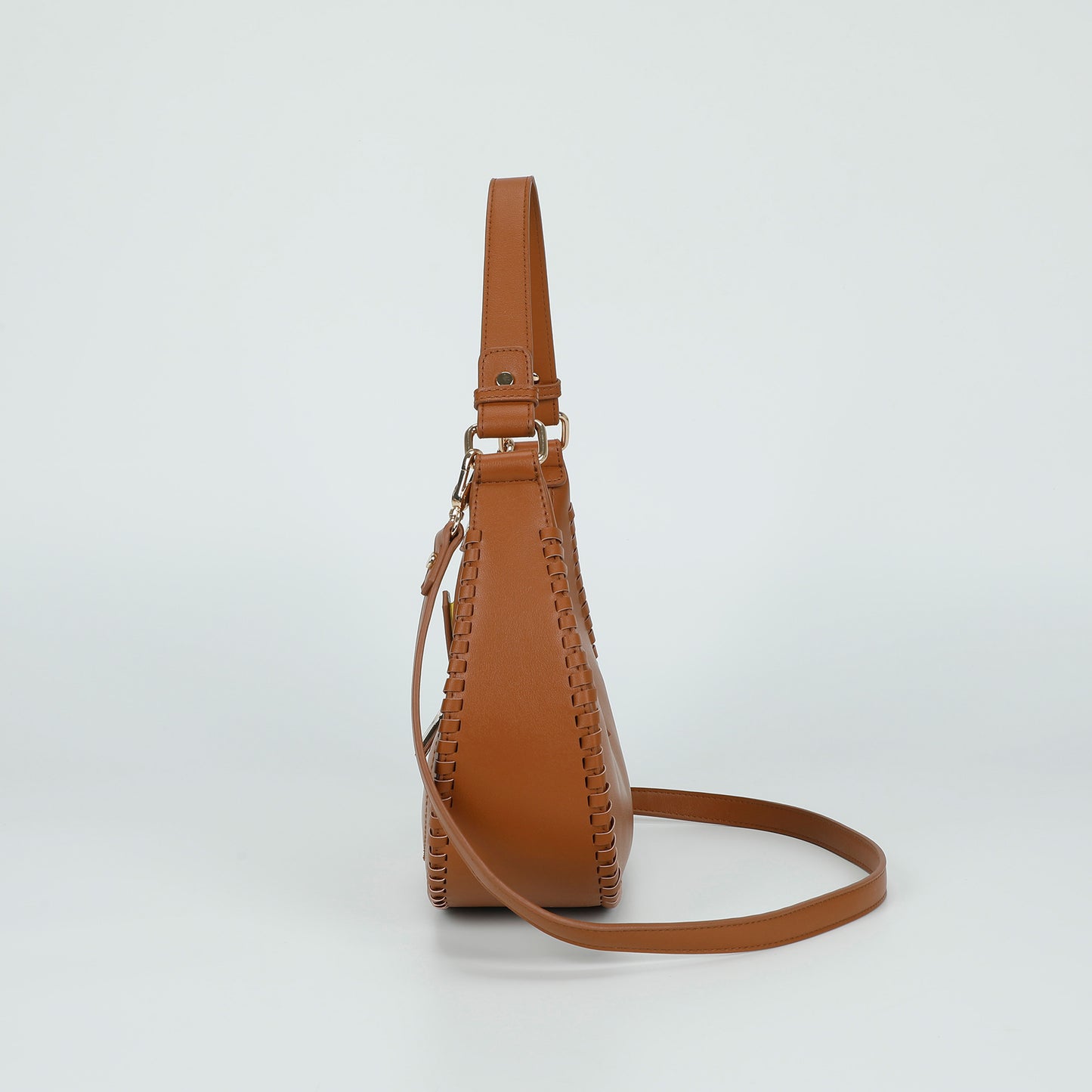 BORSA HOBO CON BORDI INTRECCIATI