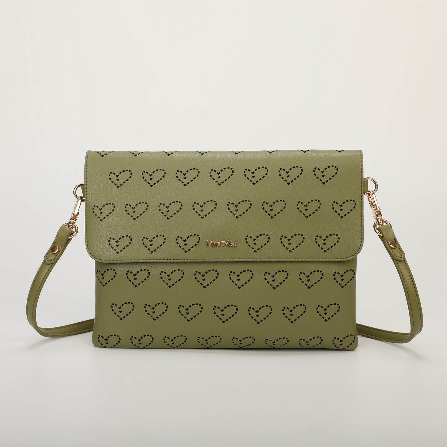 BORSA A TRACOLLA CON CUORE TRAFORATO