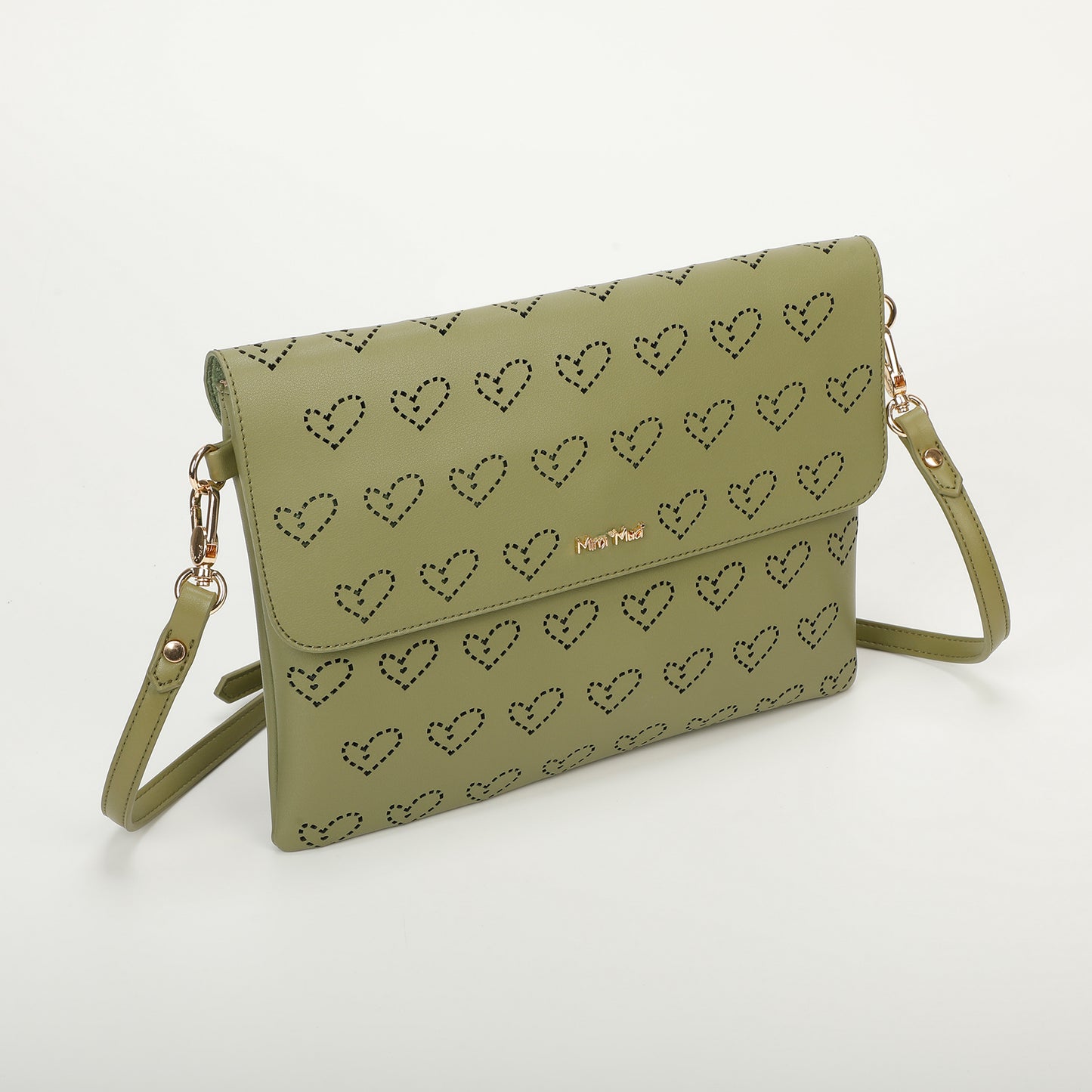 BORSA A TRACOLLA CON CUORE TRAFORATO