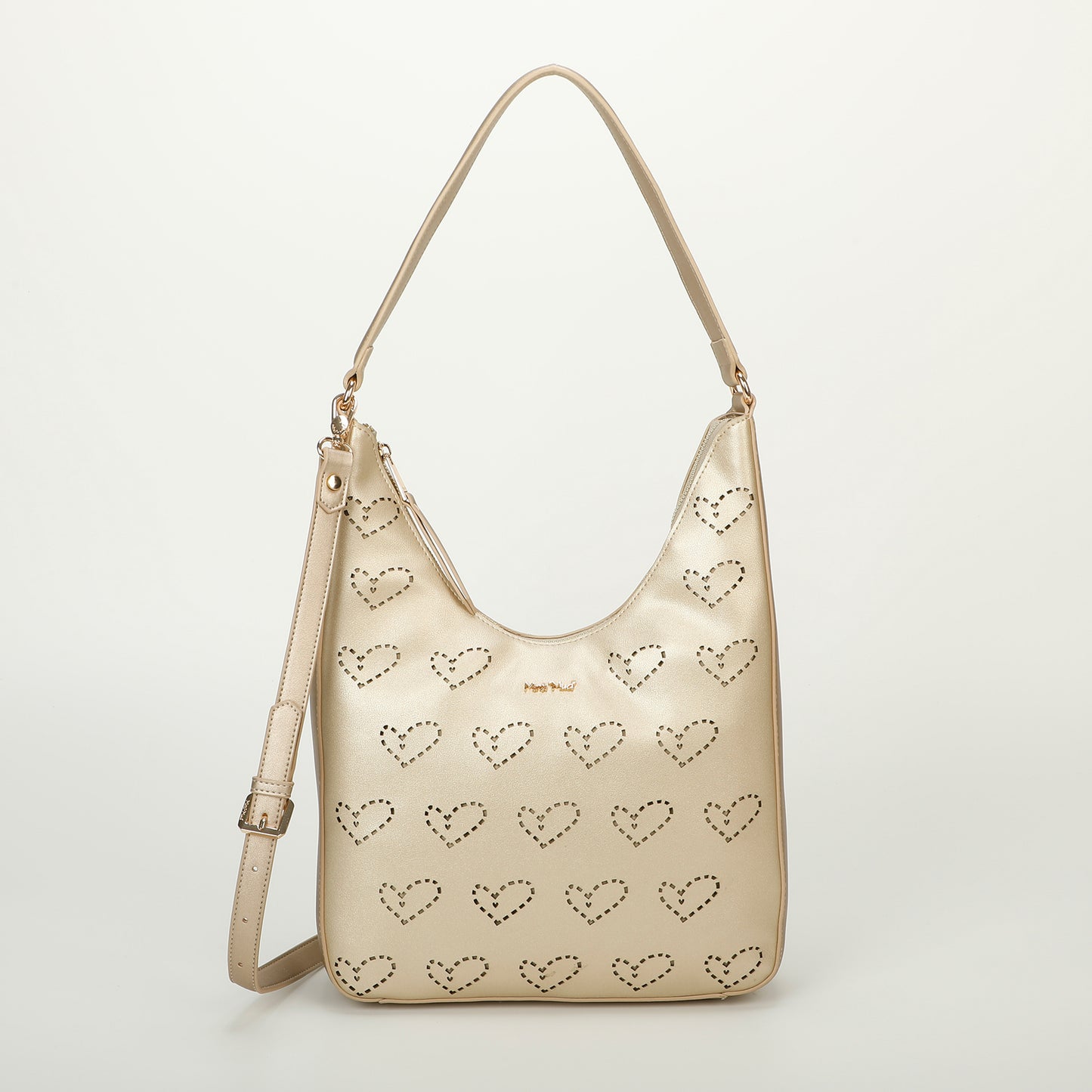 BORSA A SPALLA CON CUORE TRAFORATO