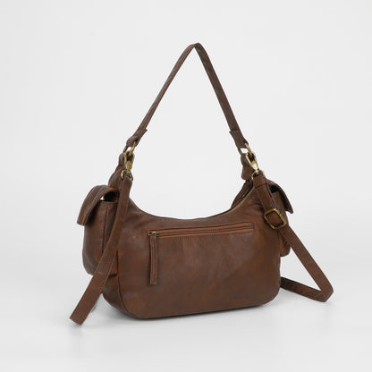 BORSA A SPALLA CON TASCHE