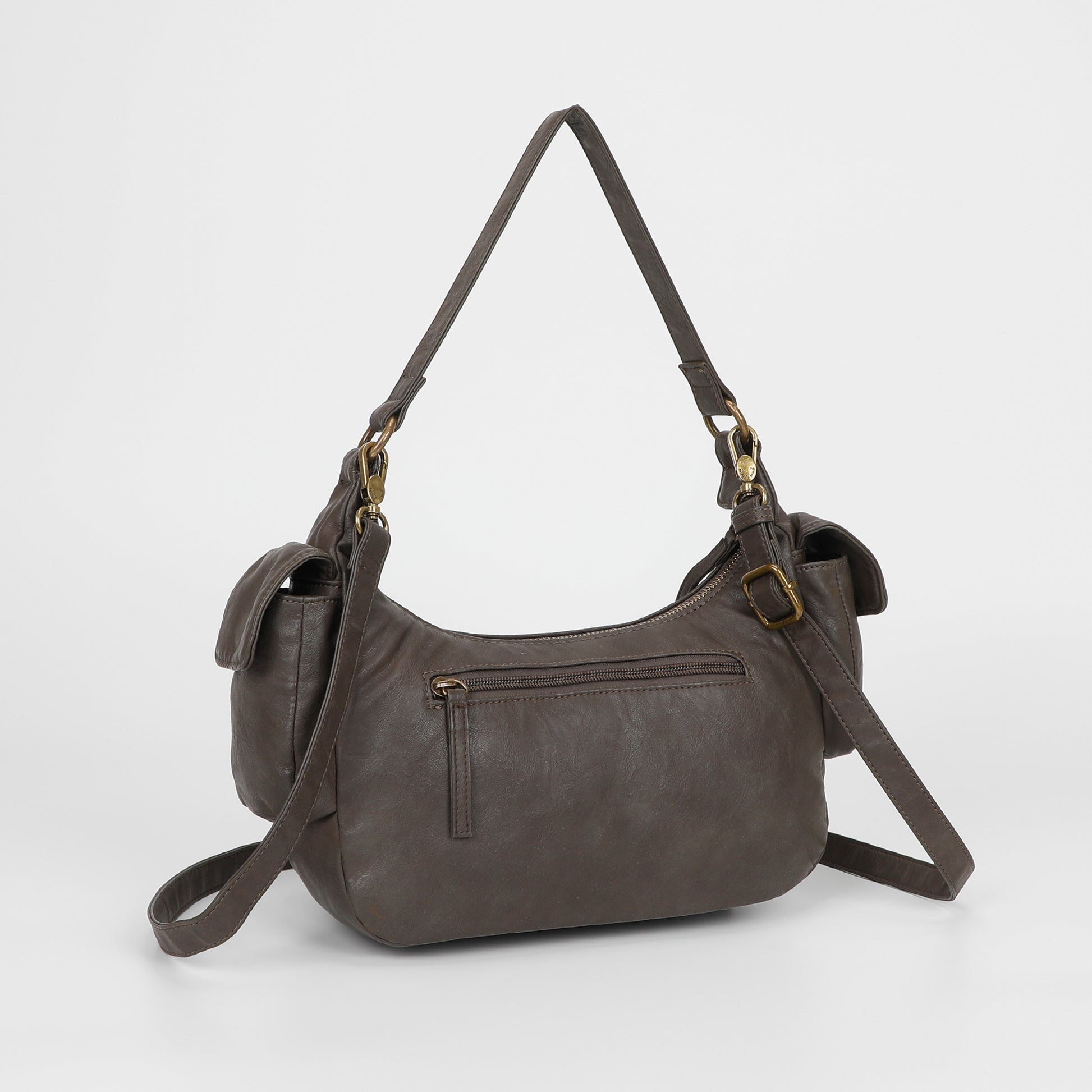 BORSA A SPALLA CON TASCHE