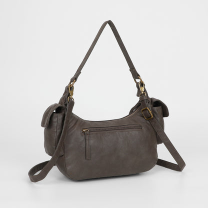 BORSA A SPALLA CON TASCHE