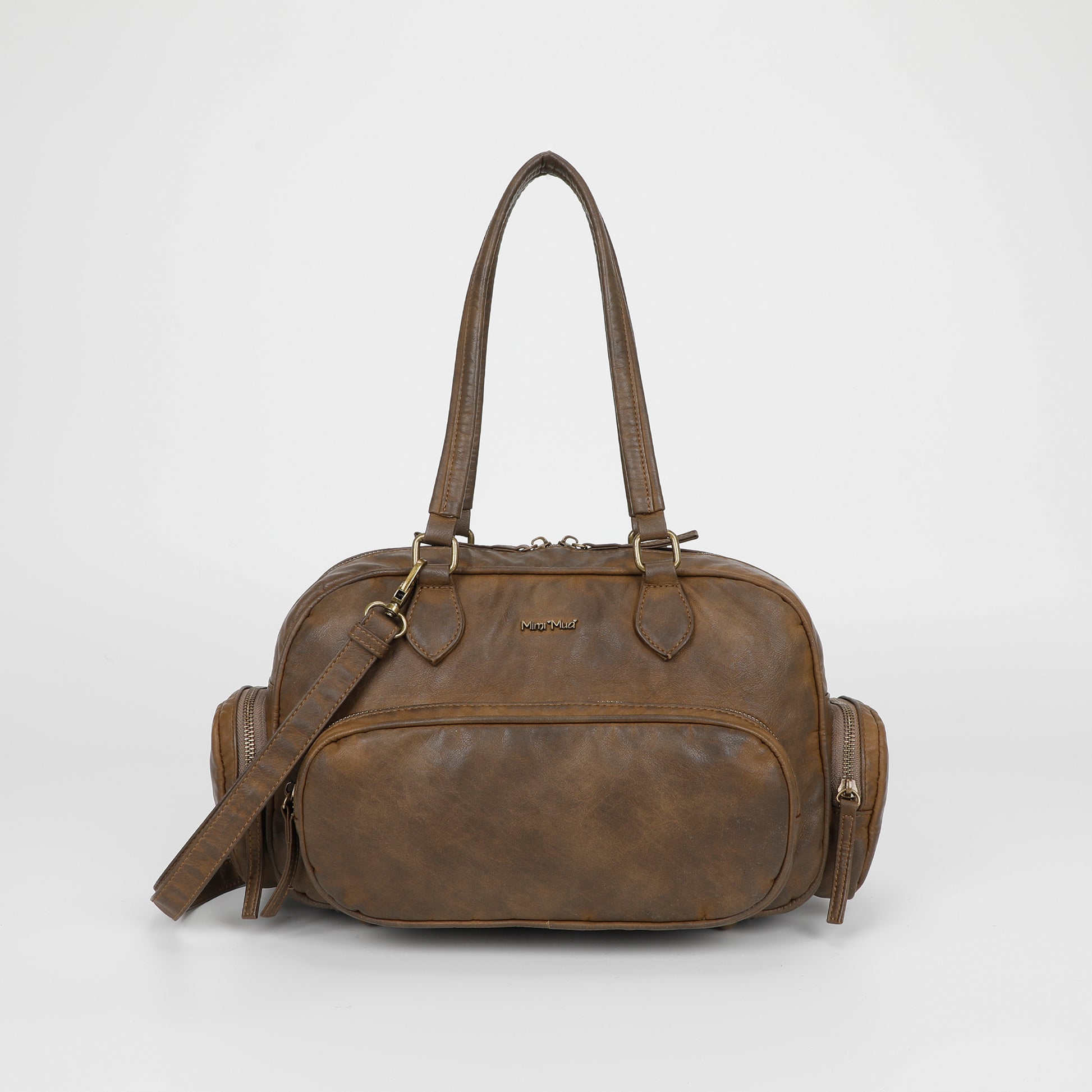 BORSA BAULETTO CON TASCHE