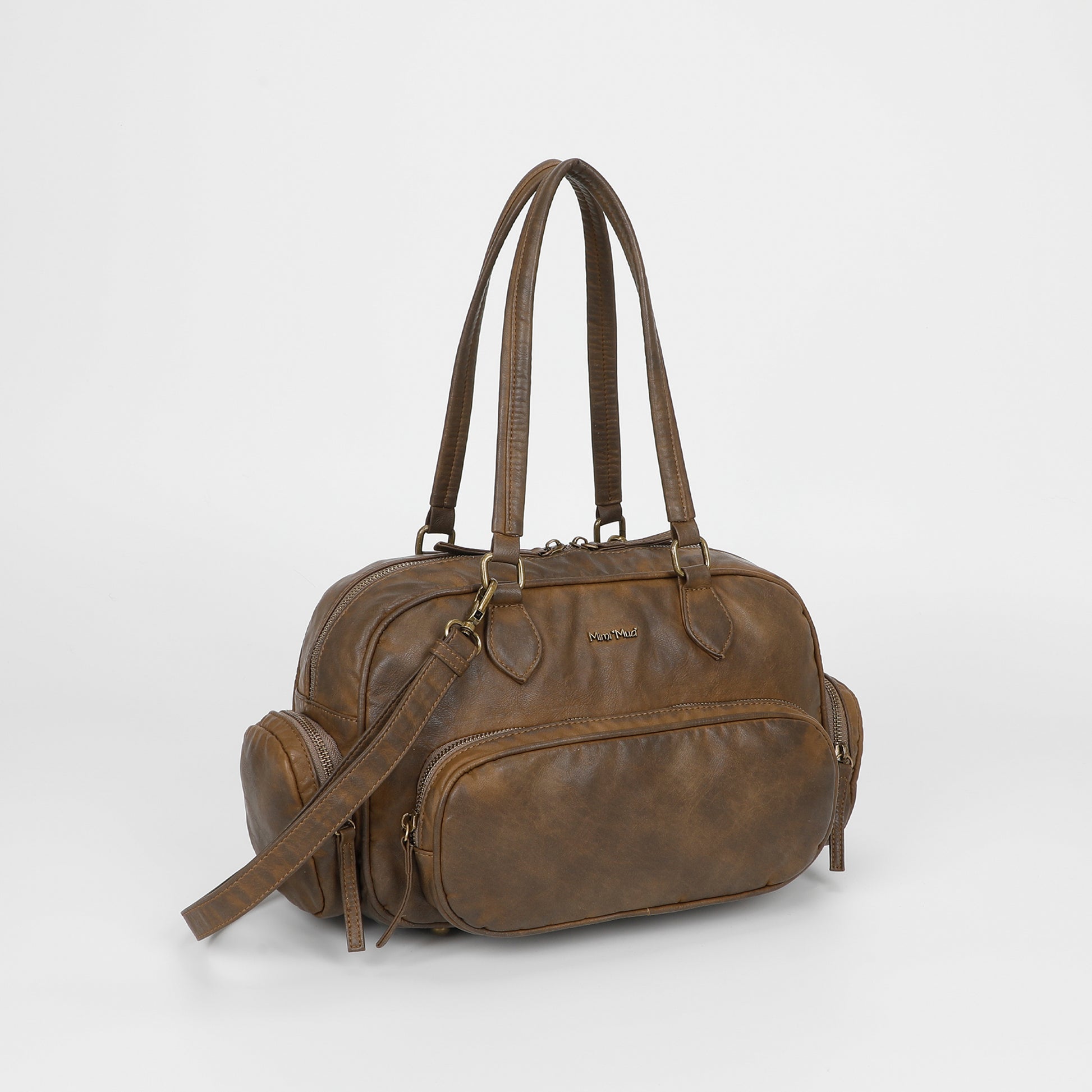 BORSA BAULETTO CON TASCHE