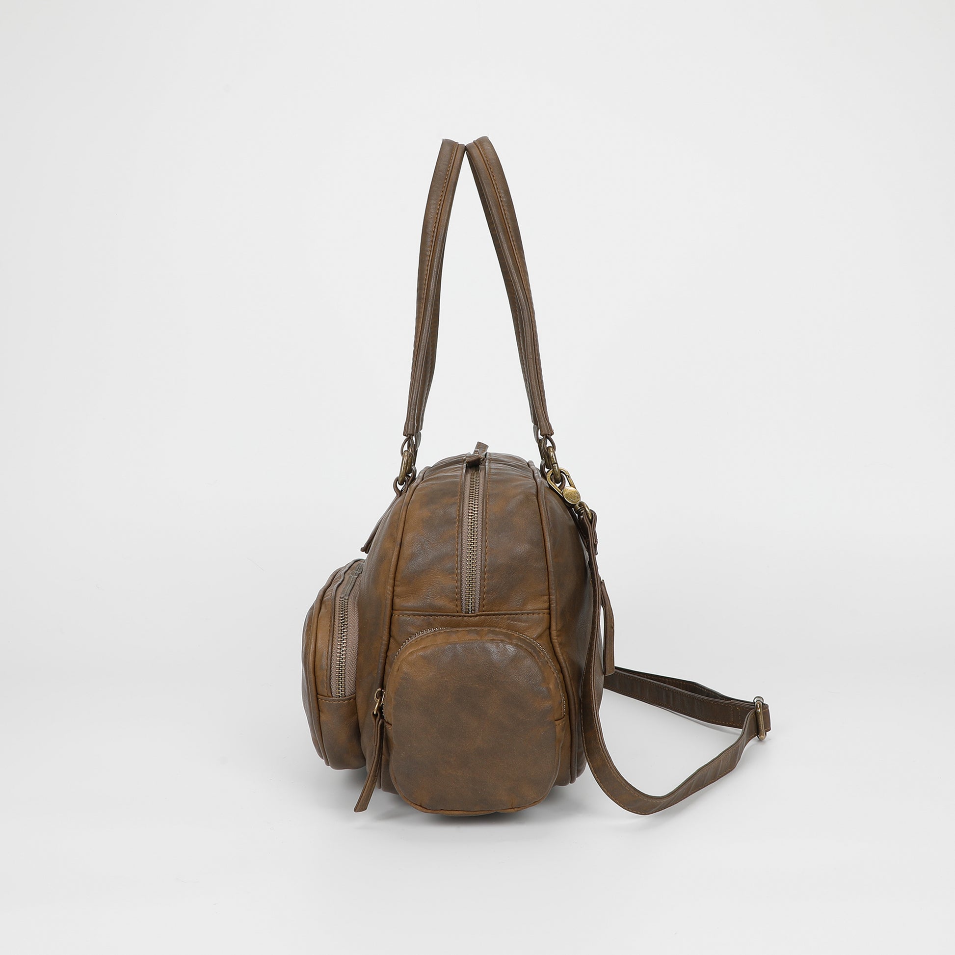 BORSA BAULETTO CON TASCHE