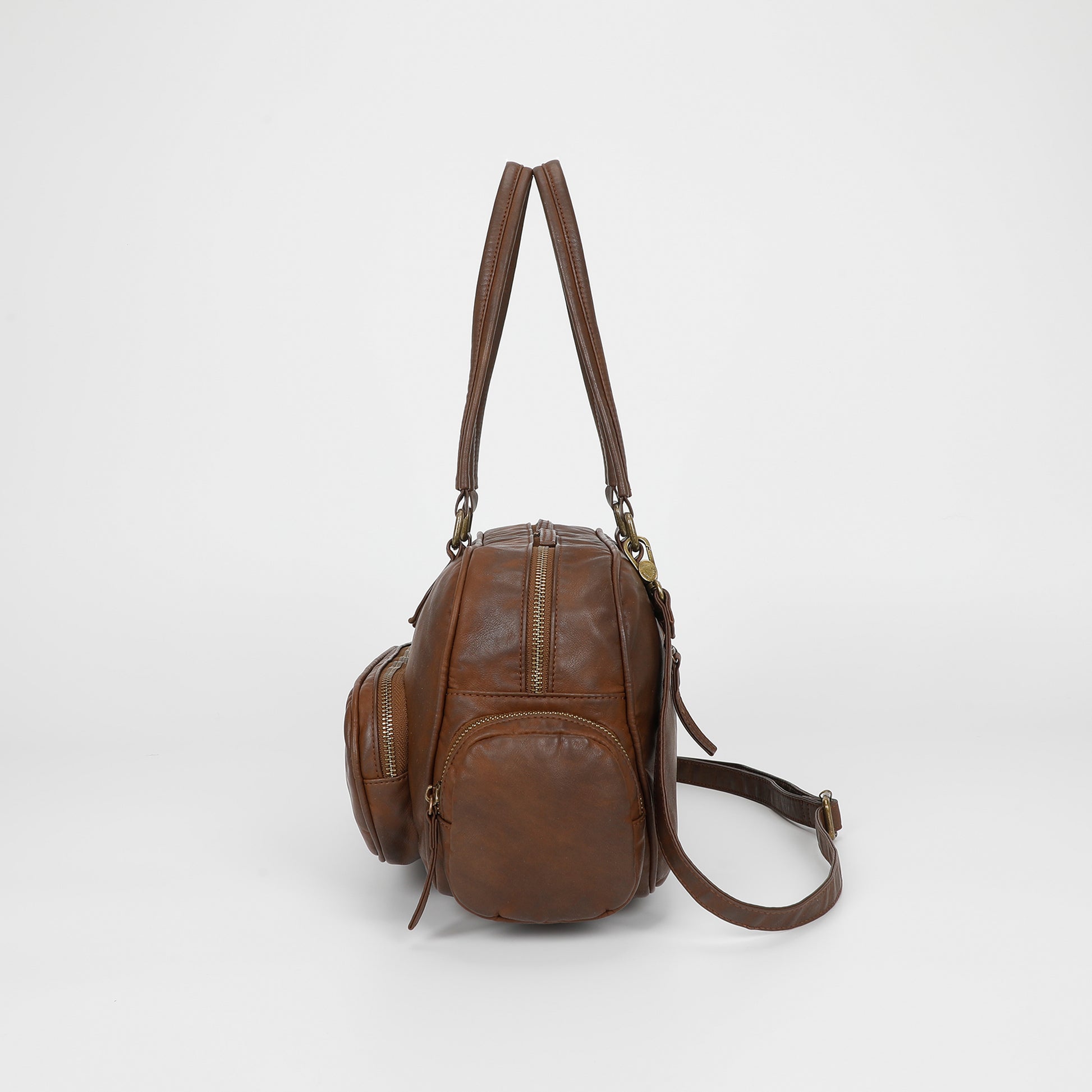 BORSA BAULETTO CON TASCHE