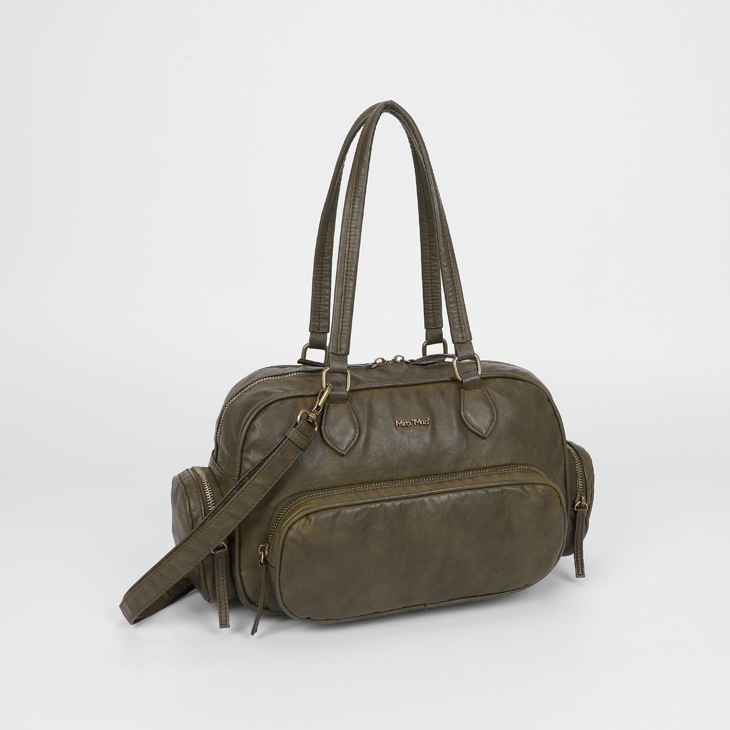 BORSA BAULETTO CON TASCHE