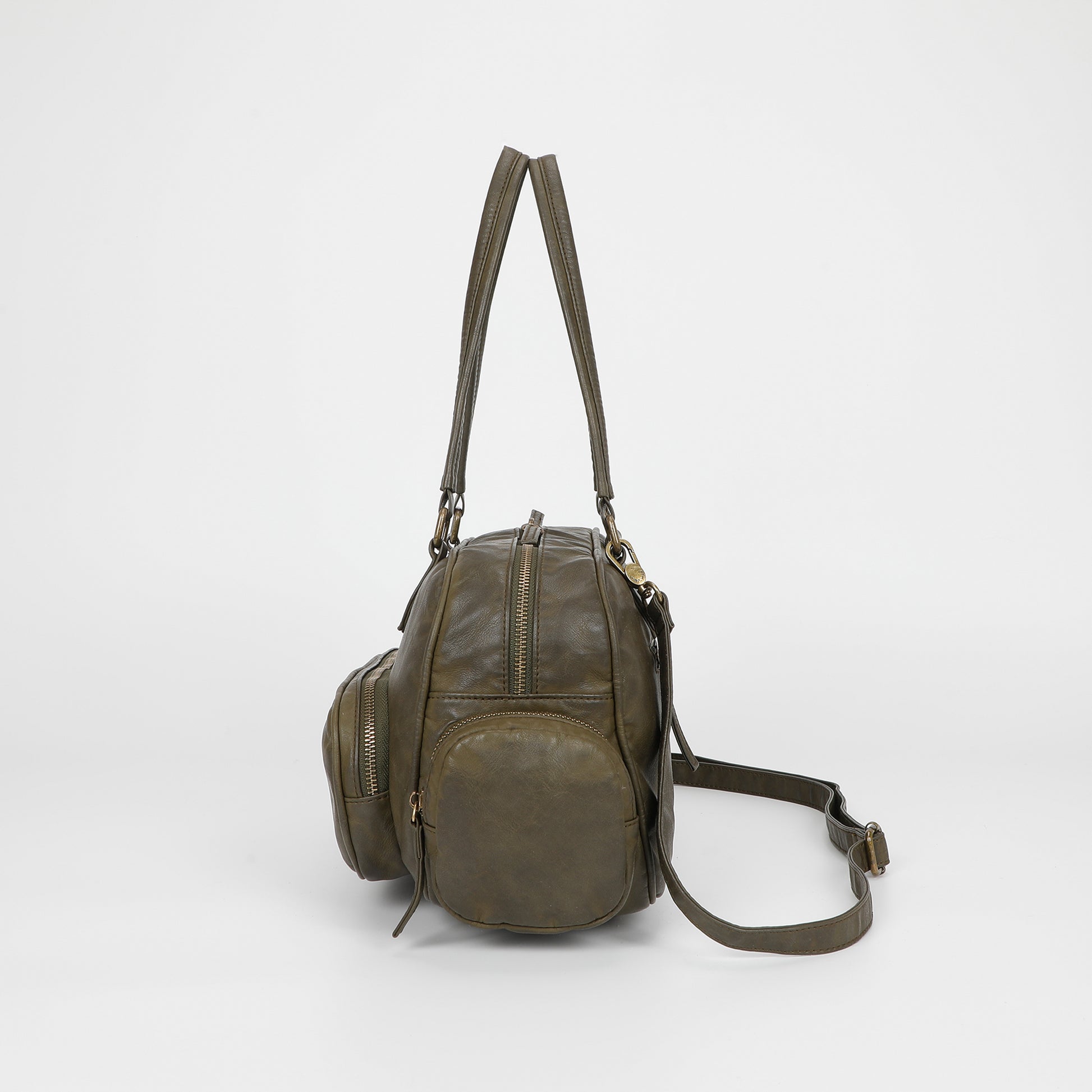 BORSA BAULETTO CON TASCHE