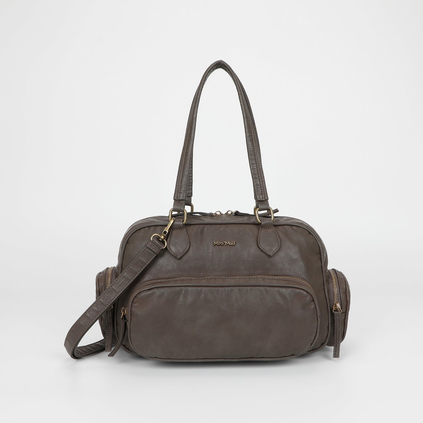 BORSA BAULETTO CON TASCHE