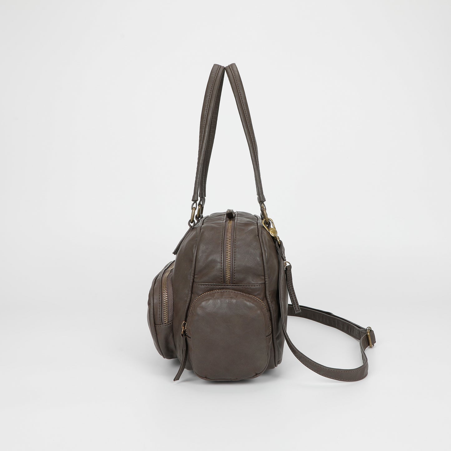 BORSA BAULETTO CON TASCHE