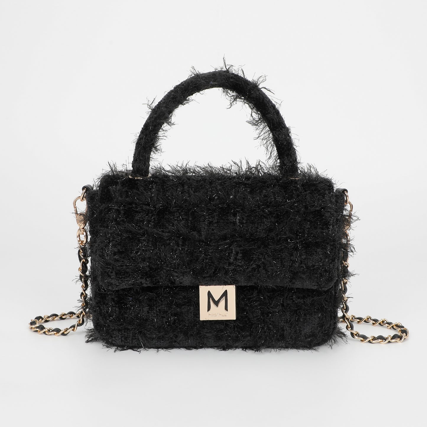 BORSA A TRACOLLA IN TWEED
