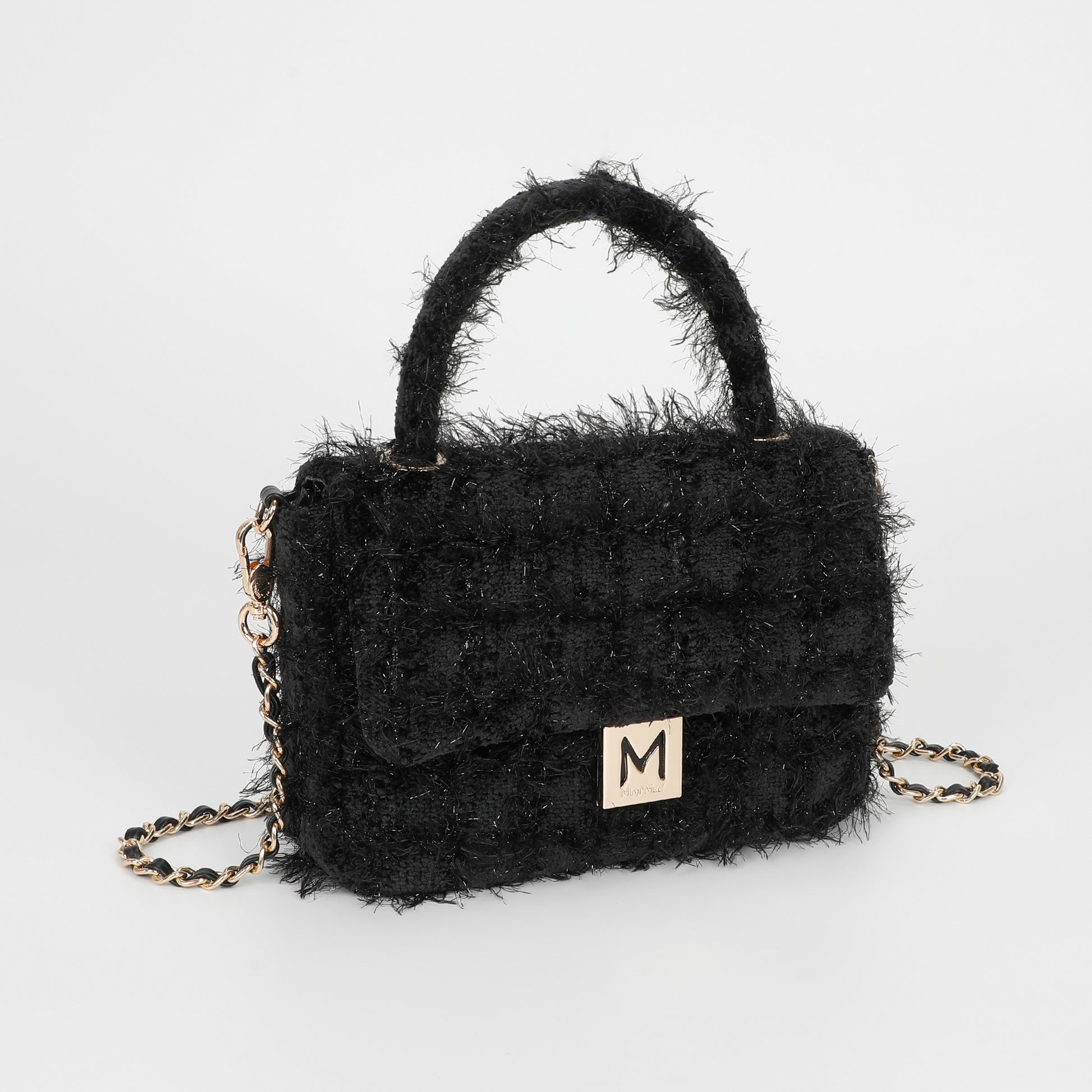 BORSA A TRACOLLA IN TWEED
