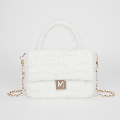 BORSA A TRACOLLA IN TWEED