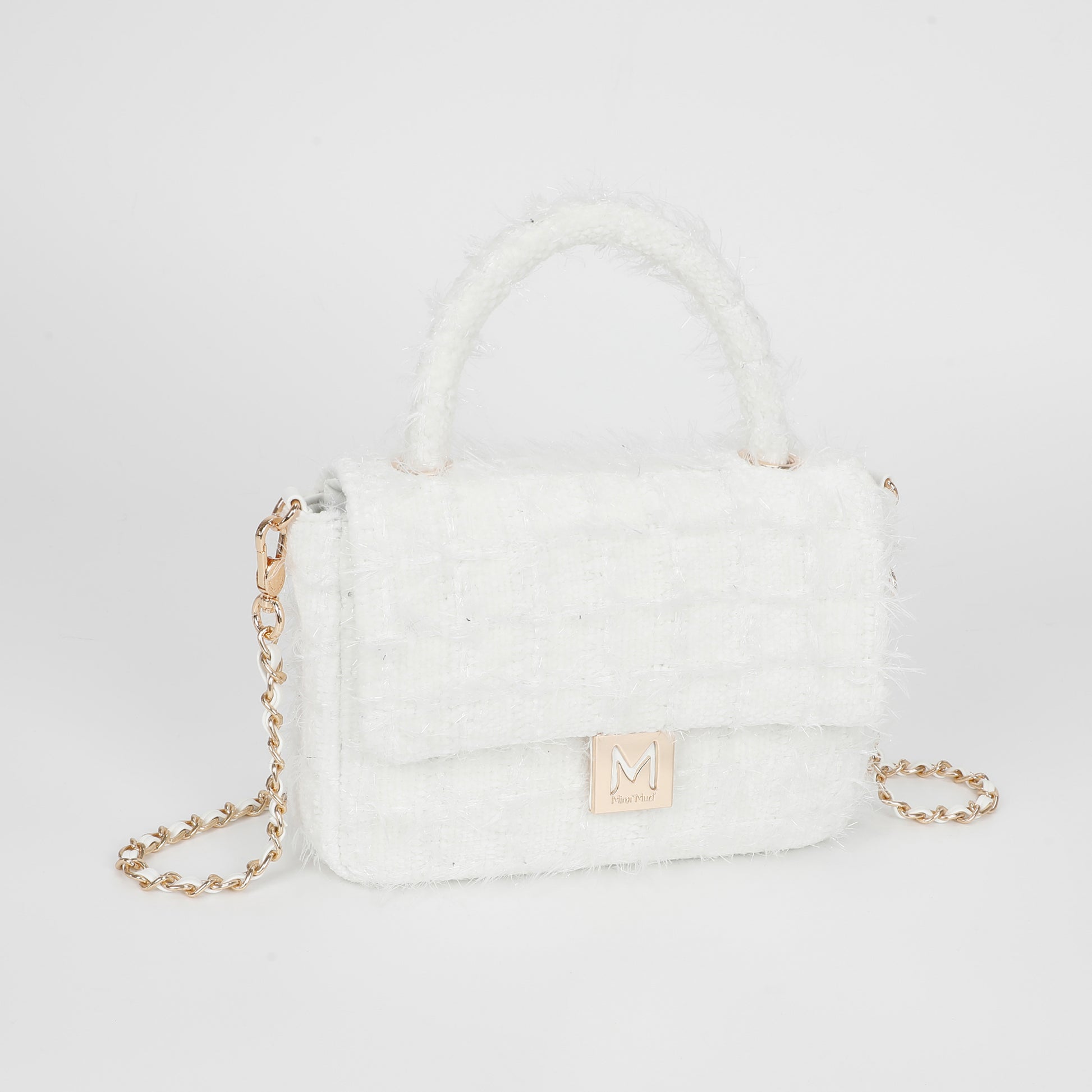 BORSA A TRACOLLA IN TWEED