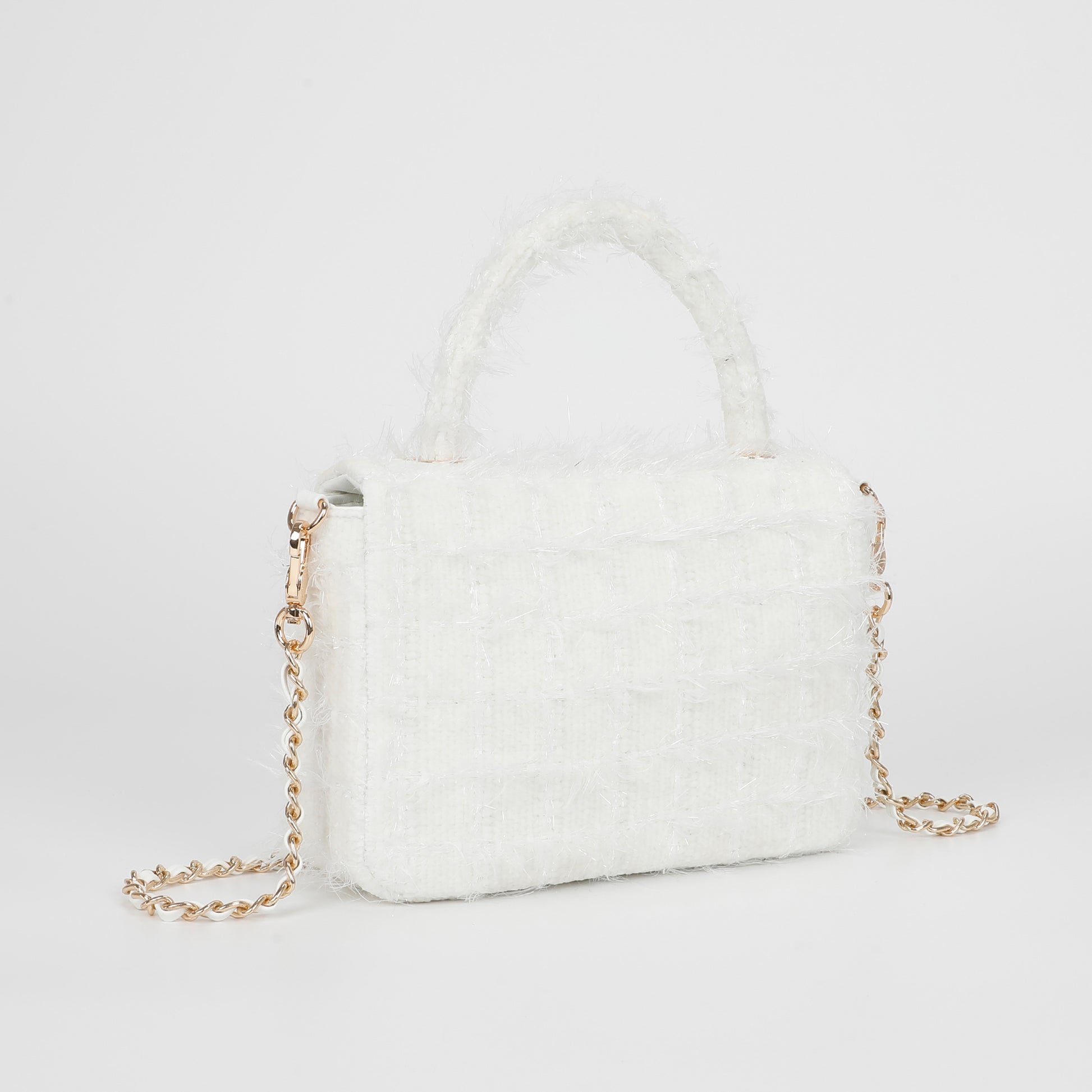 BORSA A TRACOLLA IN TWEED