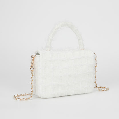 BORSA A TRACOLLA IN TWEED