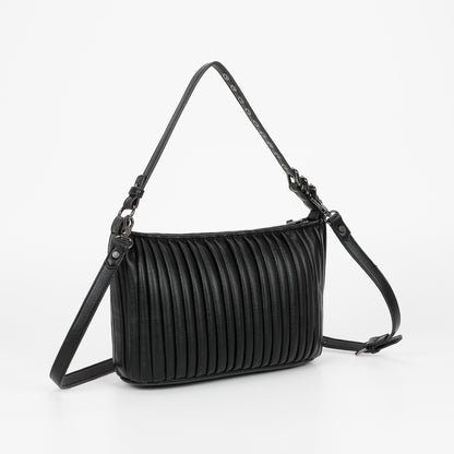BORSA A SPALLA PICCOLA PLISSETTATA