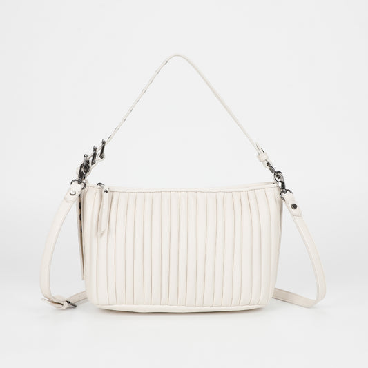 BORSA A SPALLA PICCOLA PLISSETTATA