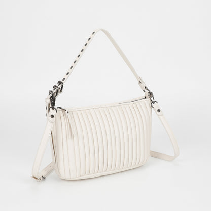 BORSA A SPALLA PICCOLA PLISSETTATA
