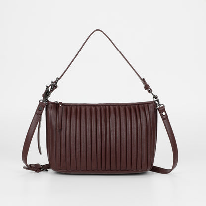 BORSA A SPALLA PICCOLA PLISSETTATA
