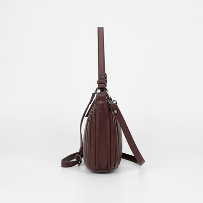 BORSA A SPALLA PICCOLA PLISSETTATA