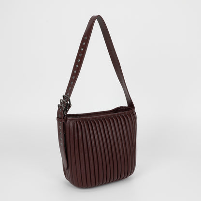 BORSA A TRACOLLA PLISSETTATA
