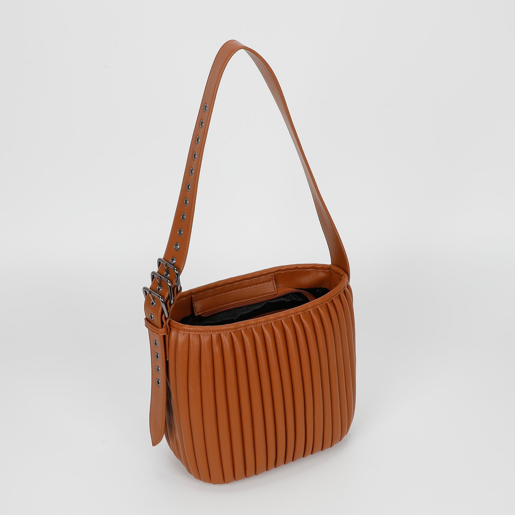 BORSA A TRACOLLA PLISSETTATA