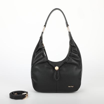 BORSA HOBO CON DETTAGLIO ARRICCIATO