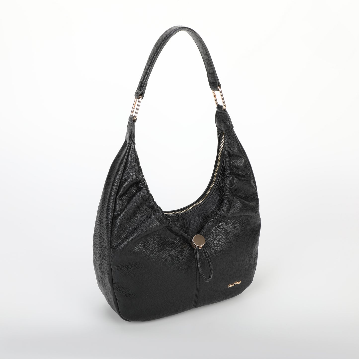 BORSA HOBO CON DETTAGLIO ARRICCIATO