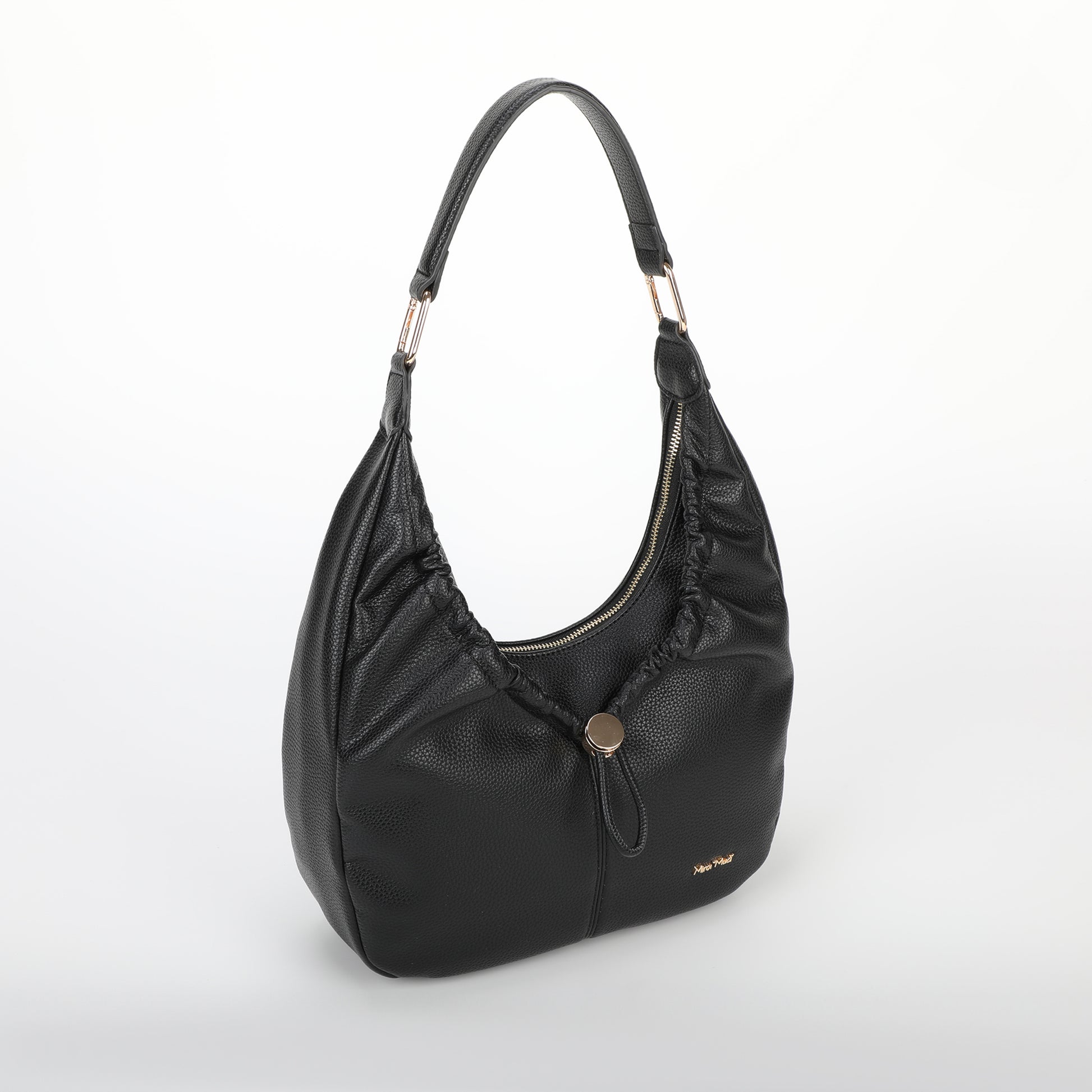 BORSA HOBO CON DETTAGLIO ARRICCIATO